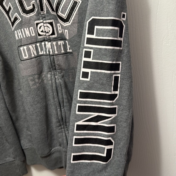 Ecko Unlimited Gray Hoodie Size Medium - Picture 3 of 4